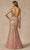 Juliet Dresses 286 - Sequin Feathered Mermaid Gown Evening Dresses