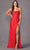 Juliet Dresses 291 - Cowl Corset Evening Dress Special Occasion Dress XS / Red