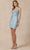 Juliet Dresses 876 - Sleeveless V-Neck Cocktail Dress Special Occasion Dress XS / Powder Blue