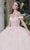 Juliet Dresses JT1460J - 3D Floral Embellished Off-The-Shoulder Gown Ball Gowns