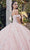 Juliet Dresses JT1460J - 3D Floral Embellished Off-The-Shoulder Gown Ball Gowns