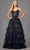 Juliet Dresses JT2454K - Sequin Lace Ruffle Skirt Prom Gown Evening Dresses XS / Black