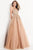 JVN by Jovani - JVN00925 Embroidered Junior Prom Gown Prom Dresses 00 / Gold