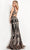 JVN by Jovani JVN04789SC - Sleeveless Embroidered Evening Dress Evening Dresses 22 / Black-Gold