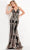 JVN by Jovani JVN04789SC - Sleeveless Embroidered Evening Dress Evening Dresses 22 / Black-Gold