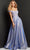 JVN by Jovani JVN06503SC - Cold Shoulder Glitter Prom Gown Prom Dresses 00 / Perriwinkle