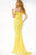 JVN by Jovani JVN07639SC - Ruched Bodice Sweetheart Prom Gown Prom Dresses 8 / Yellow