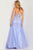 JVN by Jovani JVN37457 - Butterfly Embroidered Sleeveless Prom Dress Special Occasion Dress