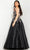 JVN by Jovani JVN37485 - Sleeveless Floral Embroidered Ballgown Ballgown Dresses