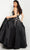 JVN by Jovani JVN37485 - Sleeveless Floral Embroidered Ballgown Ballgown Dresses