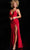 JVN by Jovani JVN38817 - Twist Detail Prom Gown with Slit Special Occasion Dress