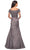 La Femme 25996SC - Pleated Ornate Evening Dress Mother of the Bride Dresses