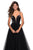 La Femme 27485SC - Plunging V-Neck Prom Dress Prom Dresses 6 / Navy