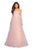 La Femme 27485SC - Plunging V-Neck Prom Dress Prom Dresses 6 / Navy