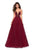 La Femme 27485SC - Plunging V-Neck Prom Dress Prom Dresses 6 / Navy