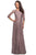 La Femme 27857SC - Allover Lace A-Line Formal Dress Mother of the Bride Dresses 18 / Platinum