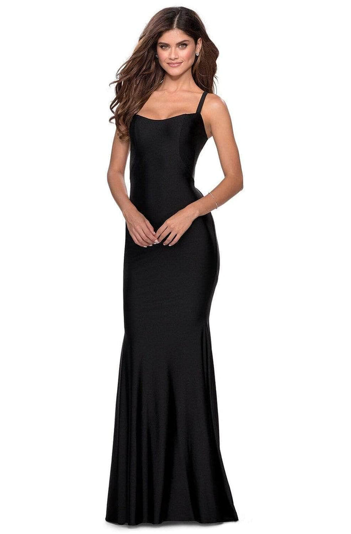 La Femme 28568SC - Jersey Trumpet Evening Dress Prom Dresses 00 / Black