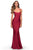 La Femme 28568SC - Jersey Trumpet Evening Dress Prom Dresses 00 / Burgundy