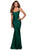 La Femme 28568SC - Jersey Trumpet Evening Dress Prom Dresses 00 / Emerald