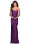 La Femme 28568SC - Jersey Trumpet Evening Dress Prom Dresses 00 / Royal Purple