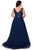 La Femme 29045SC - Sequin Ornate Sleeveless Evening Gown Evening Dresses 22W / Navy