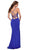 La Femme 29615SC - Sleeveless Lace-Up Prom Dress Prom Dresses 0 / Royal Blue