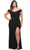 La Femme 29663SC - Off Shoulder V-Neck Prom Dress Prom Dresses 20W / Dark Emerald