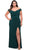 La Femme 29663SC - Off Shoulder V-Neck Prom Dress Prom Dresses 20W / Dark Emerald