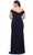 La Femme 29663SC - Off Shoulder V-Neck Prom Dress Prom Dresses 20W / Dark Emerald