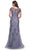 La Femme 29792SC - Embroidered Bateau Evening Dress Evening Dresses 4 / Dusty Purple