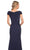 La Femme 29996SC - Ruched Bodice Column Formal Gown Mother of the Bride Dresses 8 / Navy