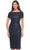 La Femme 30043SC - Bateau Knee-Length Cocktail Dress Cocktail Dresses 14 / Navy