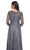 La Femme 30060SC - Sheer Quarter Sleeve Evening Dress Evening Dresses 16 / Slate