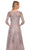 La Femme 30078SC - Quarter Sleeve Beaded Lace Formal Dress Mother of the Bride Dresses 12 / Silver/Pink