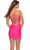 La Femme 30349 - Sexy V-Neck Ruched Cocktail Dress Cocktail Dresses