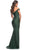 La Femme 30631SC - Ruched Off Shoulder Evening Gown Evening Dresses 00 / Dark Emerald