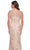 La Femme 30841SC - Short Sleeve Embellished Formal Dress Mother of the Bride Dresses 10 / Champagne