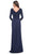 La Femme 30845 - Ruched Long Sleeve Evening Dress Evening Dresses