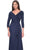 La Femme 30845 - Ruched Long Sleeve Evening Dress Evening Dresses