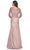 La Femme 30853SC - Quarter Sleeve Trumpet Formal Dress Mother of the Bride Dresses 18 / Champagne