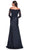 La Femme 30853SC - Quarter Sleeve Trumpet Formal Dress Mother of the Bride Dresses 18 / Champagne