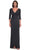 La Femme 31014 - Tulip Hem Jersey Evening Dress Evening Dresses 0 / Charcoal
