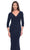 La Femme 31020 - Wrap Evening Dress with Chic Style Evening Dresses 10 / Navy