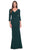 La Femme 31020 - Wrap Style Evening Dress Evening Dresses 0 / Hunter Green
