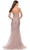 La Femme 31126SC - V-Neck Embroidered Prom Dress Prom Dresses 6 / Dusty Mauve