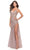 La Femme 31126SC - V-Neck Embroidered Prom Dress Prom Dresses 6 / Dusty Mauve