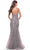 La Femme 31126SC - V-Neck Embroidered Prom Dress Prom Dresses 6 / Dusty Mauve