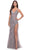 La Femme 31126SC - V-Neck Embroidered Prom Dress Prom Dresses 6 / Dusty Mauve