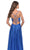 La Femme 31193SC - Knotted V-Neck Cutout Prom Gown Prom Dresses 6 / Royal Blue