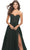 La Femme 31205SC - Sheer Strapless Prom Dress Evening Dresses 10 / Black